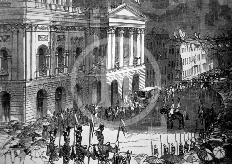 Arrival of Queen Victoria at the Town Hall